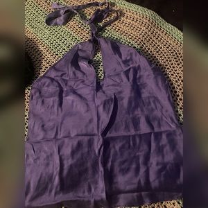 Vintage 100% Silk Victoria's Secret Keyhole Halter Top